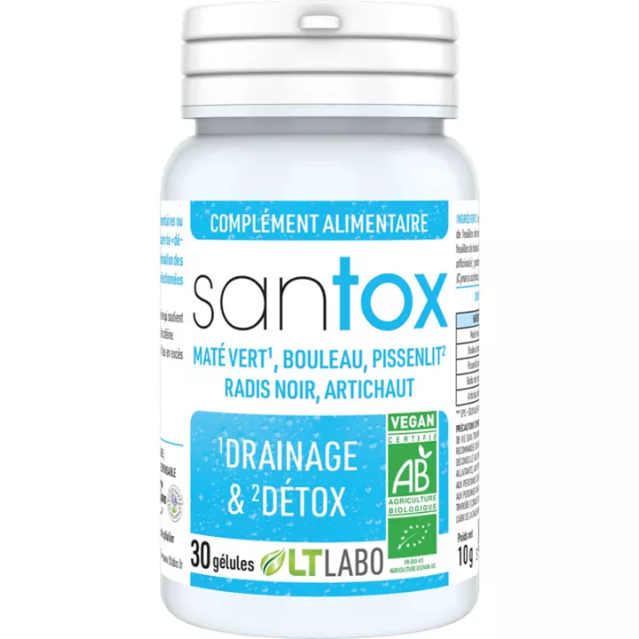 LT Labo Santox Drainage et Détox 30 Gélules