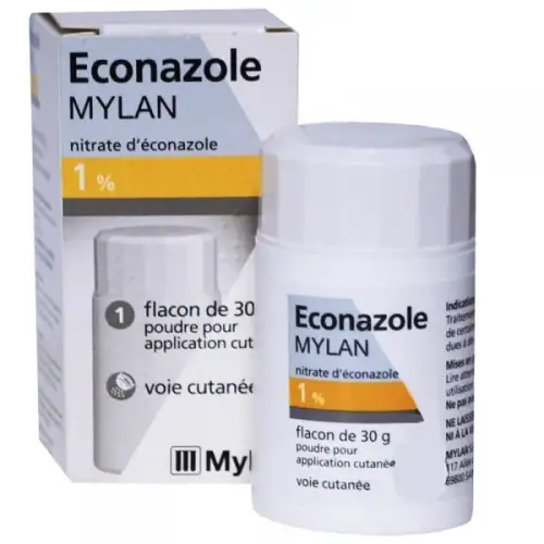Econazole 1% Poudre flacon-poudreur de 30 grammes - Mylan