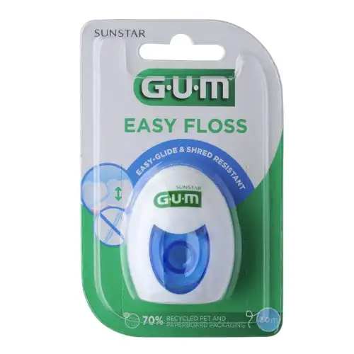 GUM Fil Dentaire 2000 Easy Floss PTFE Doux 30m