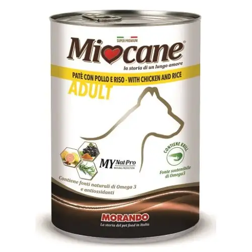 Morando Miocane Wet Pate 'Patè Au Poulet Et Riz 400g