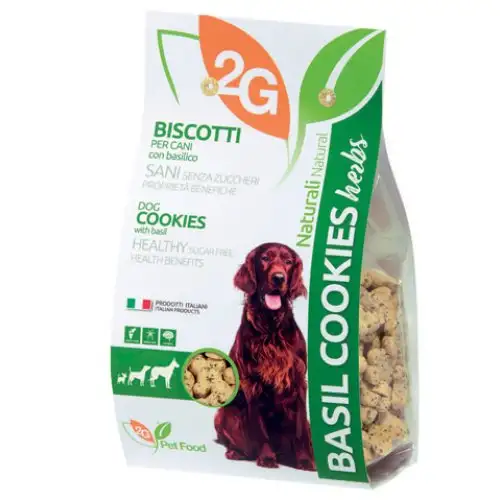2G PET FOOD BISCUITS AU BASILIC 350G