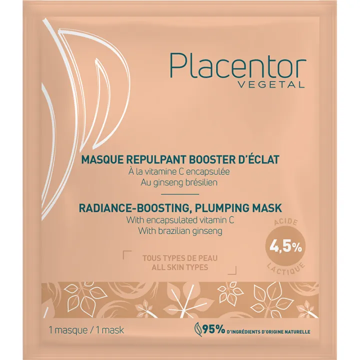 Placentor-Végétal Masque Repulpant Booster d'Éclat
