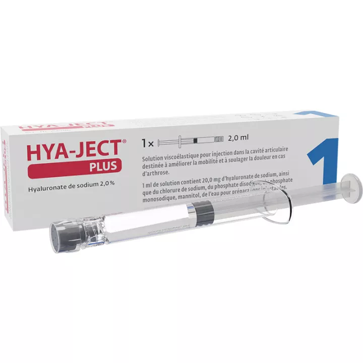 Hya-Ject Plus Acide Hyaluronique Injection Intra-articulaire 1 seringue 2ml