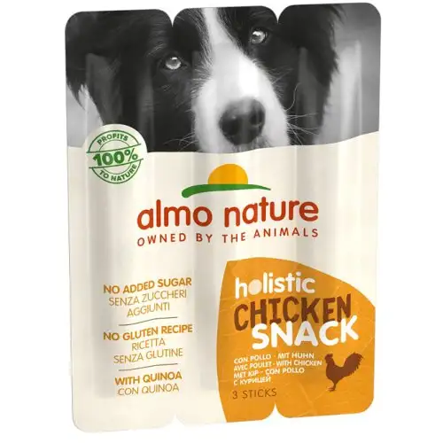 HOLISTIC SNACK CHIEN 10 POULET3PCS