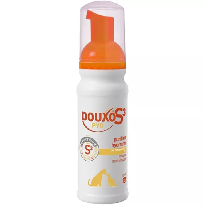 Douxo-S3-Pyo Mousse purifiante Chat & Chien 150ml