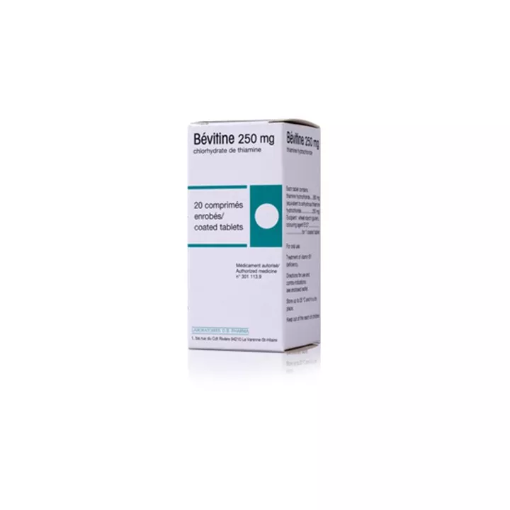 Bevitine 250mg Vitamine B1 20 Comprimés