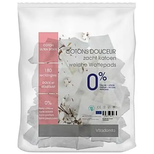 VITADOMIA - Cotons Douceur - 180 Rectangles