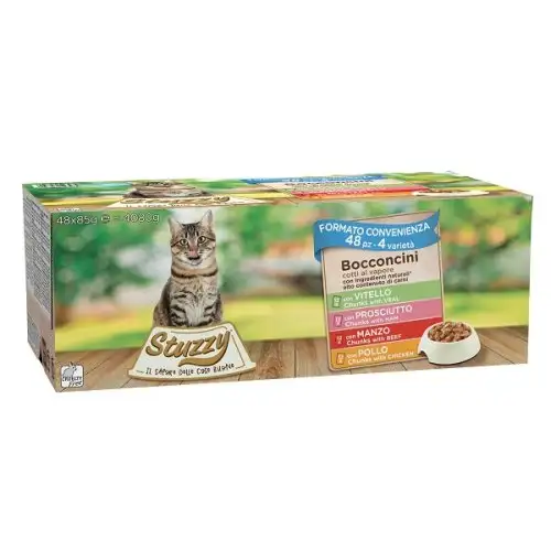 STUZZY CHAT BOCCONC FERME 4 85G