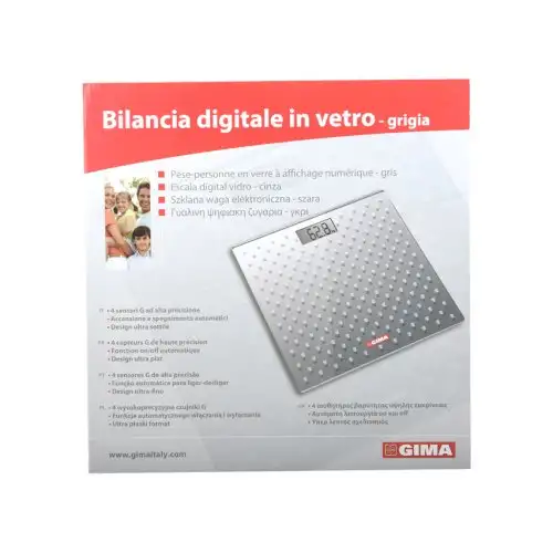 BALANCE NUMÉRIQUE EN VERRE GRIS