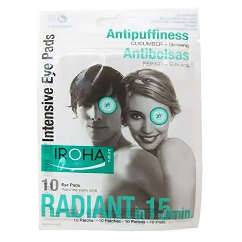 Iroha Nature Coussinets anti-poches intensifs pour les yeux 10 pcs.