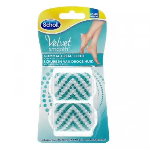 SCHOLL Rouleaux Gommants VELVET SMOOTH (2 recharges pour râpe Pieds)