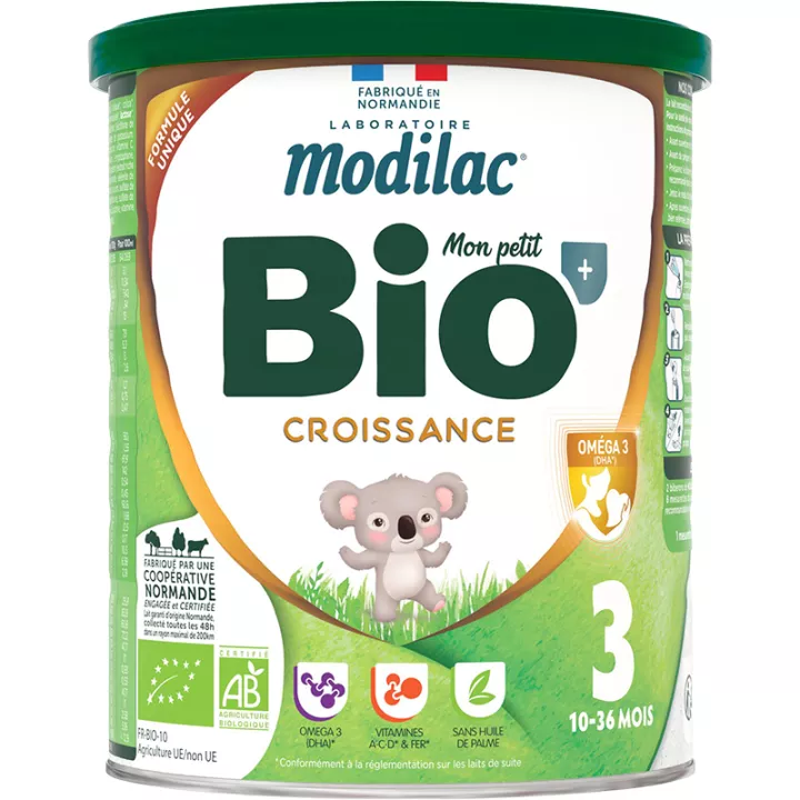 Modilac Mon Petit Bio + Lait de Croissance 12-36 mois
