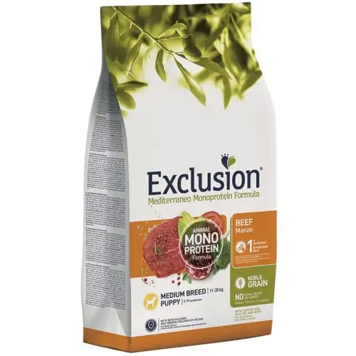 EXCLUSION M PUP BOEUF M 3KG