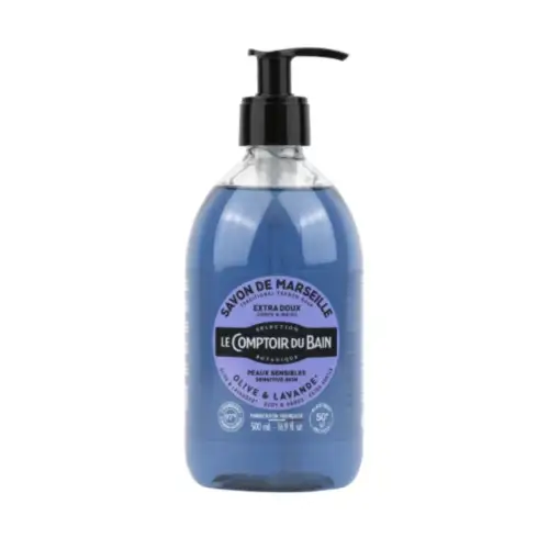 Le Comptoir du Bain - Savon liquide de Marseille Olive Lavande (500ml)