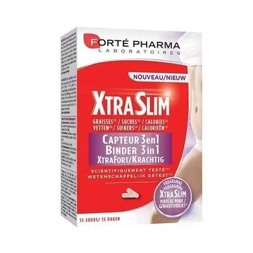 XTRASLIM Capteur 3 en 1 Graisses Sucres (60 gélules) Ex Captoreduc Forte Pharma