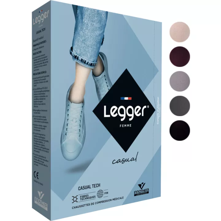 Chaussettes de Contention Legger Casual Tech Femme Classe 2