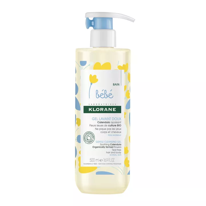 Klorane Bébé gel douceur corps et cheveux 500 ml