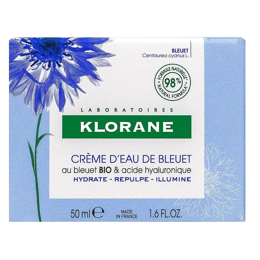 Klorane Crème à l'Eau de Bleuet 50ml