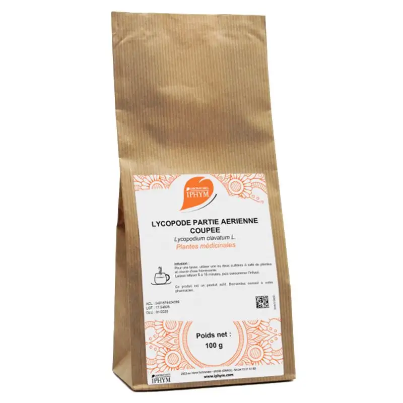 Iphym Tisane Lycopode - 100g - Système Immunitaire & Digestion