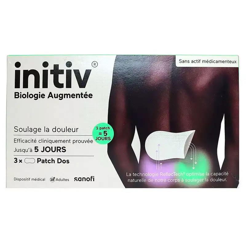 Sanofi Initiv Patch Dos - Anti-Douleur - x3 Patchs