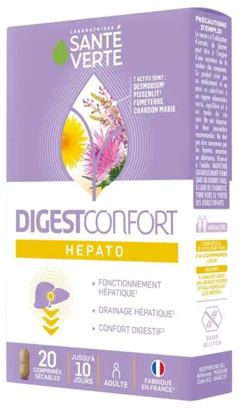DigestConfort Hepato 20 Comprimés