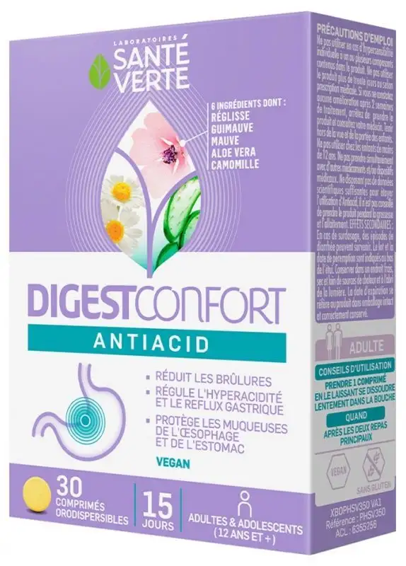 DigestConfort Antiacid 30 Comprimés
