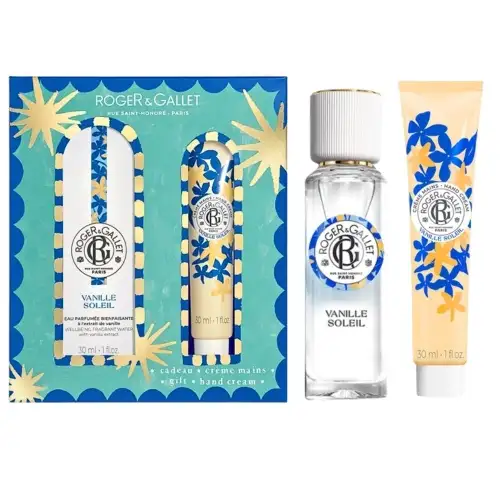 ROGER & GALLET - Coffret Noël Vanille Soleil - Eau parfumée 30ml + Crème Mains 30 ml