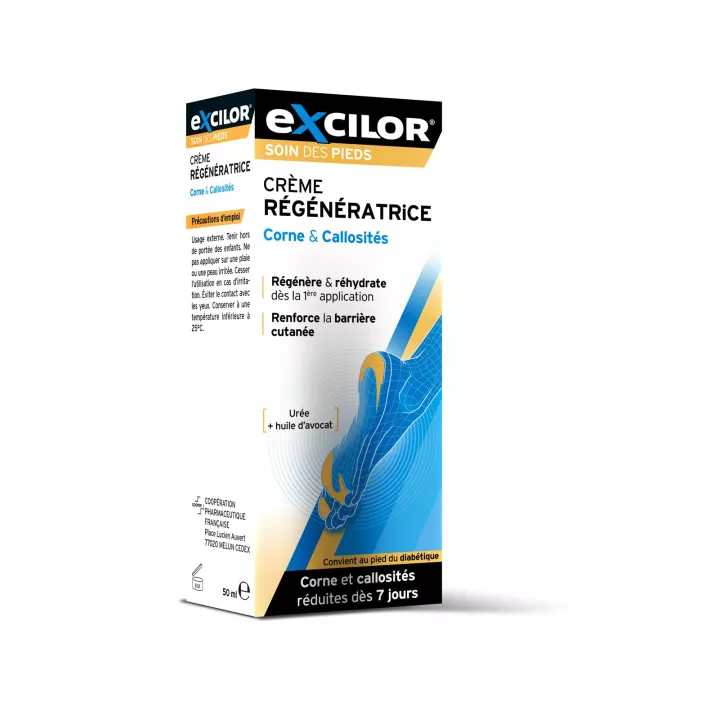 Excilor crème régénératrice Corne & Callosités Pieds 50ml