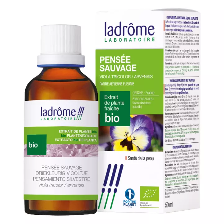 Ladrôme Extraits de Plante Fraîche Bio Pensée Sauvage 50 ml