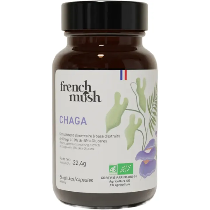 French Musch Chaga Immunité & Antioxydant 56 gélules