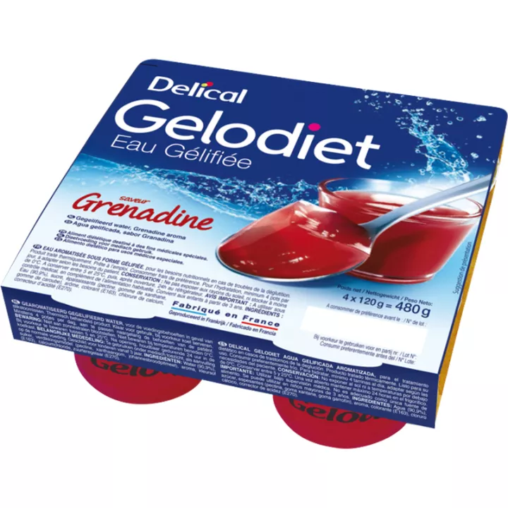 Gelodiet Eaux Gélifiées Aromatisées 4x120g