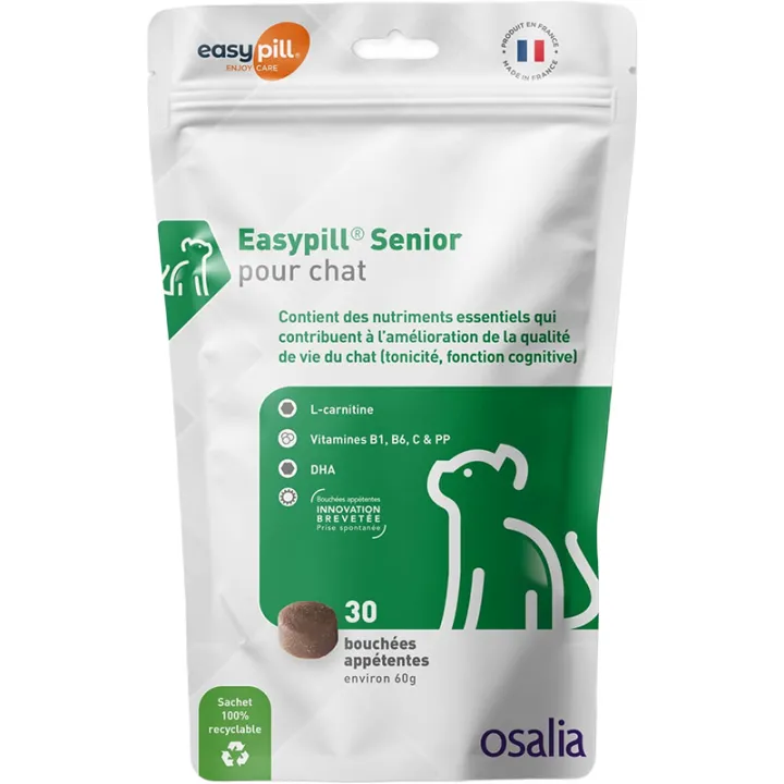 Easypill Senior Tonicité Fonction Cognitive Chat 30 boulettes 60g
