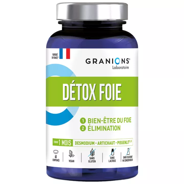Détox Foie 1000 mg Granions 60 Comprimés
