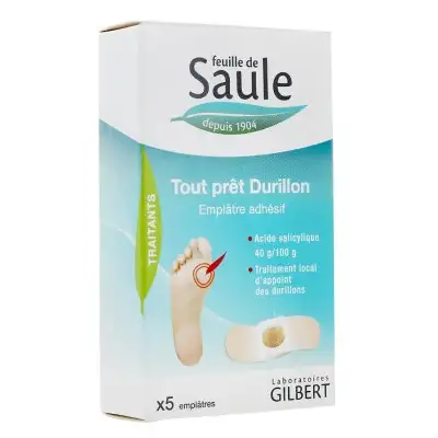 FEUILLE DE SAULE Tout Prêt Durillon Emplâtres Adhésifs (x 5)