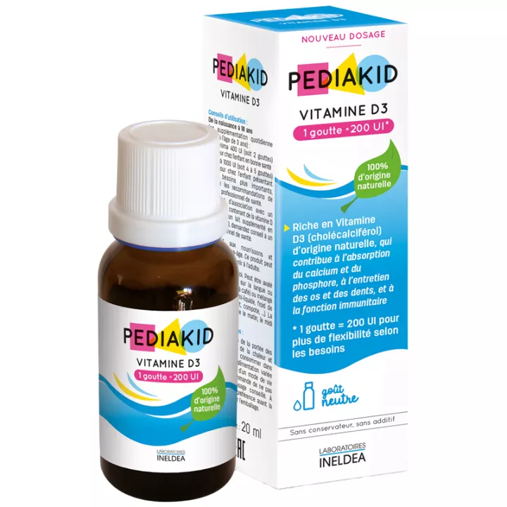 Pediakid vitamine D3 200 UI 20 ml