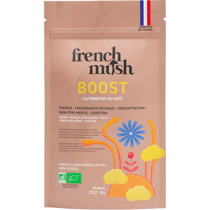 French Mush Boisson Boost Bio Alternative au café 80g