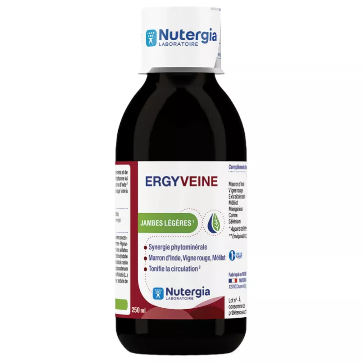 Ergyveine Nutergia Jambes Légères 250 ml