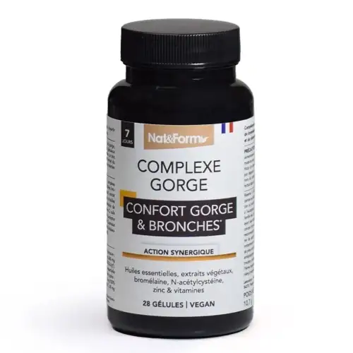 Nat & Form - Complexe Gorge & Bronches - 28 gélules