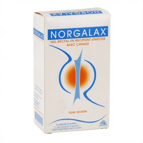 NORGALAX Gel rectal en récipient unidose avec canule (Boîte de 6)