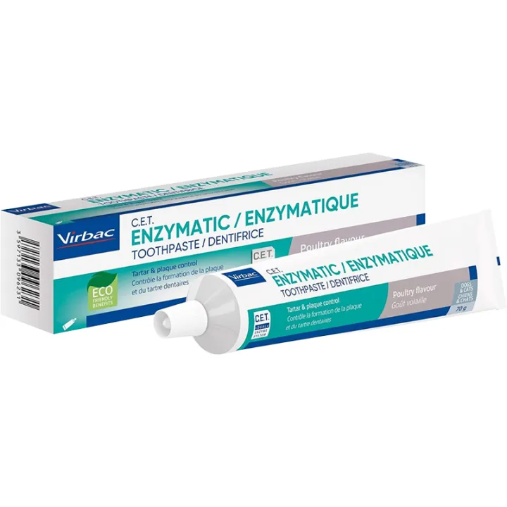 Virbac Dentifrice Enzymatique Chat & Chien Goût Volaille 70g