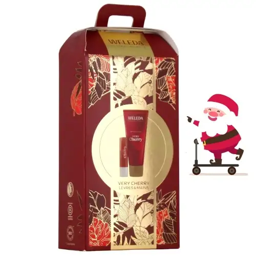 WELEDA - Coffret Very Cherry Mes Essentiels - 2 soins Lèvres et Mains