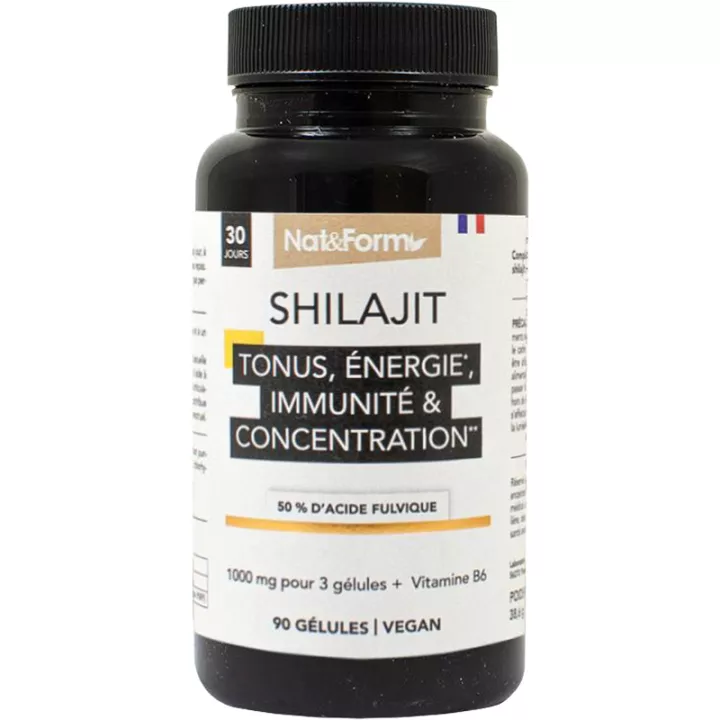 Nat&Form Nutraceutiques Shilajit 90 gélules