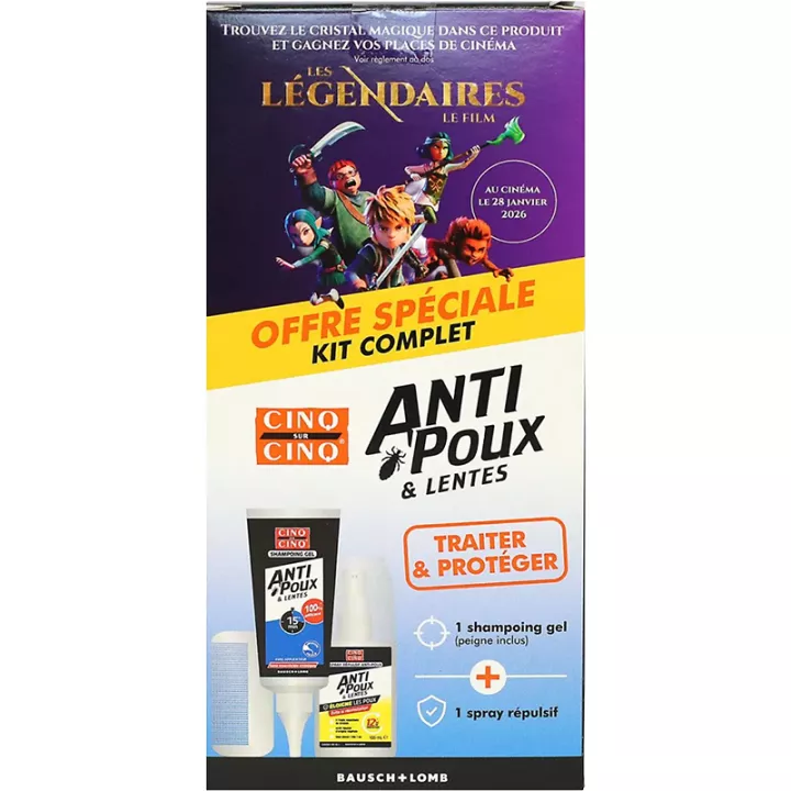 Cinq-Sur-Cinq Spray Répulsif Poux Lentes 100 ml