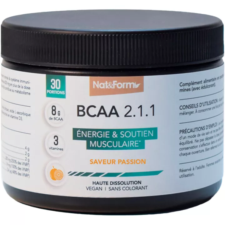 Nat & Form BCAA 2:1:1 Énergie & Soutien Musculaire