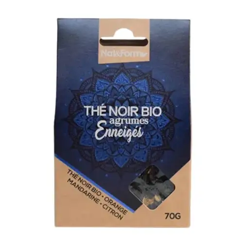 Nat & Form - Thé Noir Bio Agrumes Enneigés - 70g