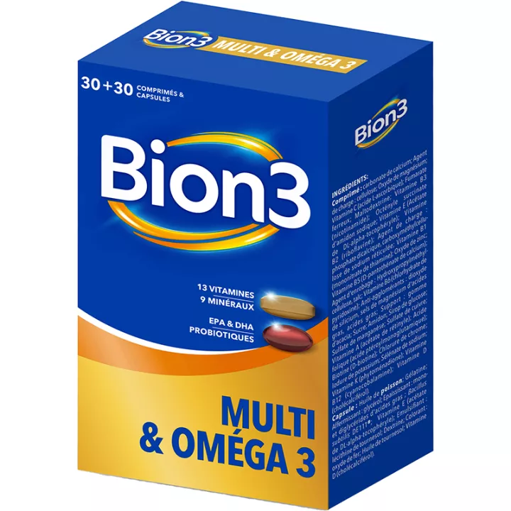 Bion 3 Multi & Oméga 3 30 comprimés + 30 capsules
