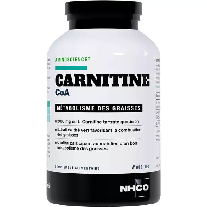 NHCO Aminoscience Carnitine CoA Métabolisme des Graisses 100 gélules