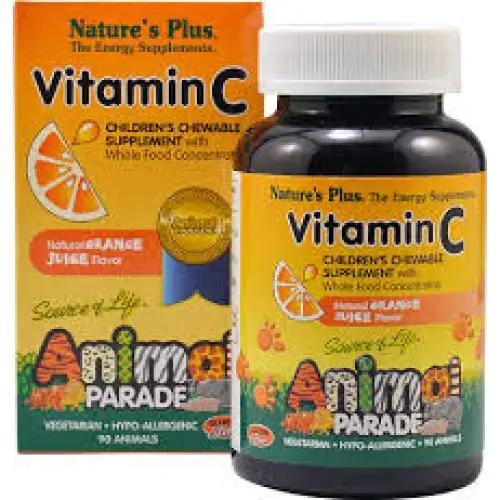 Nature's Plus Vitamine C Animal Parade Complément Alimentaire 90 Bonbons