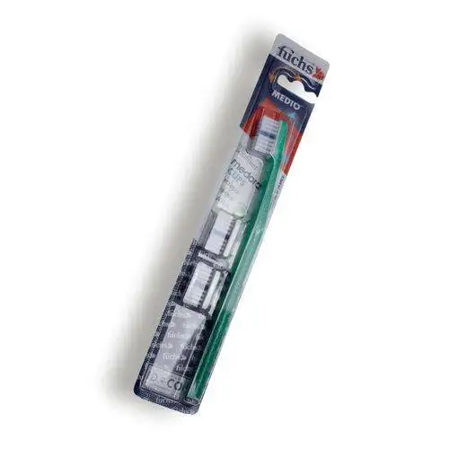 Ideco Fuchs Medoral Clips Medium Brosse À Dents 1 Pièce Avec Têtes Interchangeables