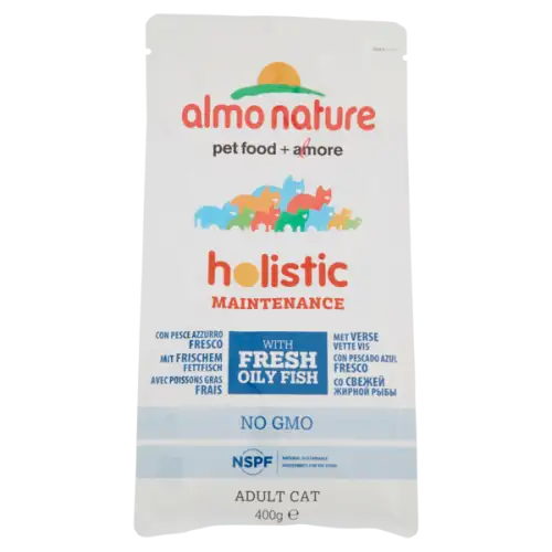 Almo Nature Holistic Nourriture Pour Chats Au Poisson Bleu Et Riz 400g
